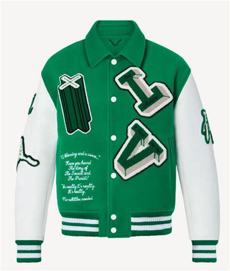 louis vuitton college jacket|louis vuitton varsity jacket price.